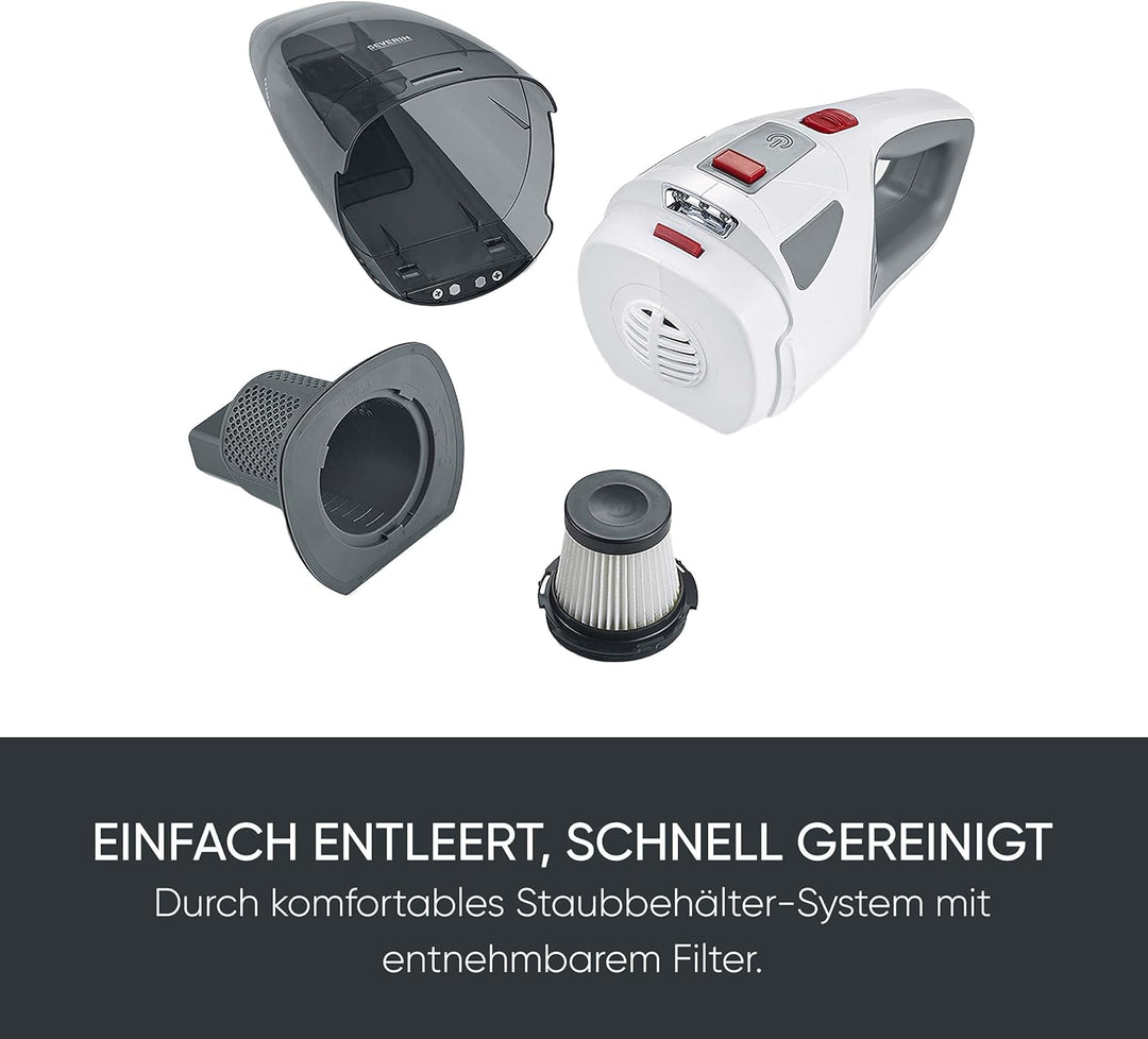 SEVERIN 4-in-1 Akku-Handstaubsauger, kabelloser Handstaubsauger für Autositze, Tierhaare und Flüssig