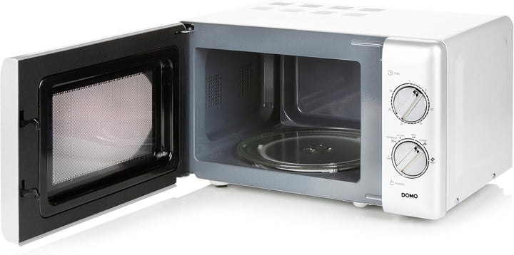 DOMO DO3125 Freistehend Retro Mikrowelle - Timer einstellbar bis zu 30 Minuten - Auftaufunktion - Mi