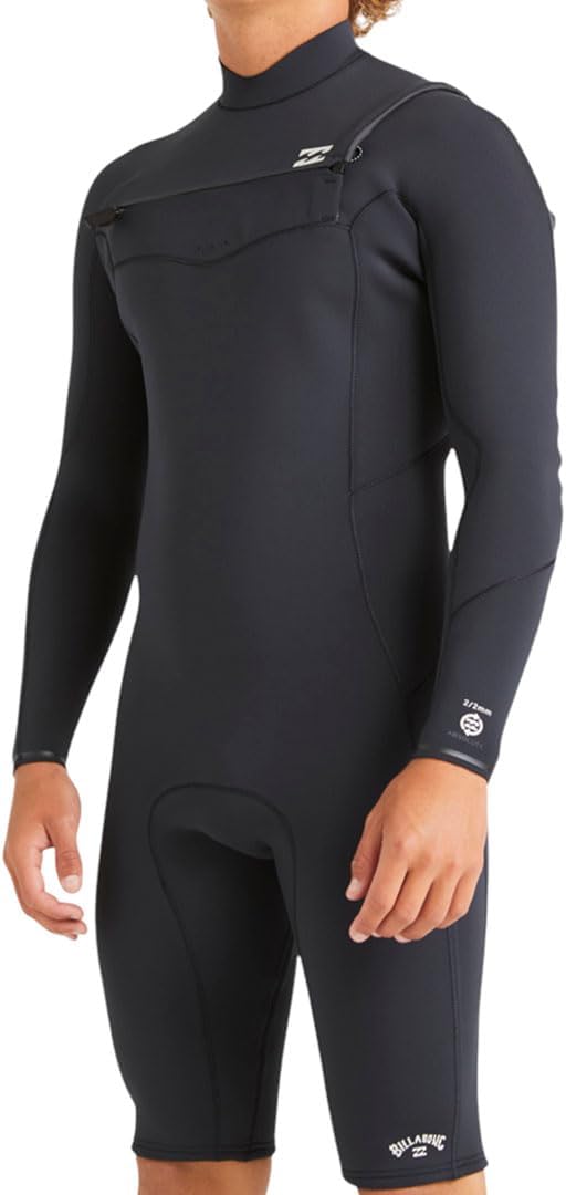 BILLABONG 2/2 Absolute Natural LS Chest Zip Shorty 2025 Black, L
