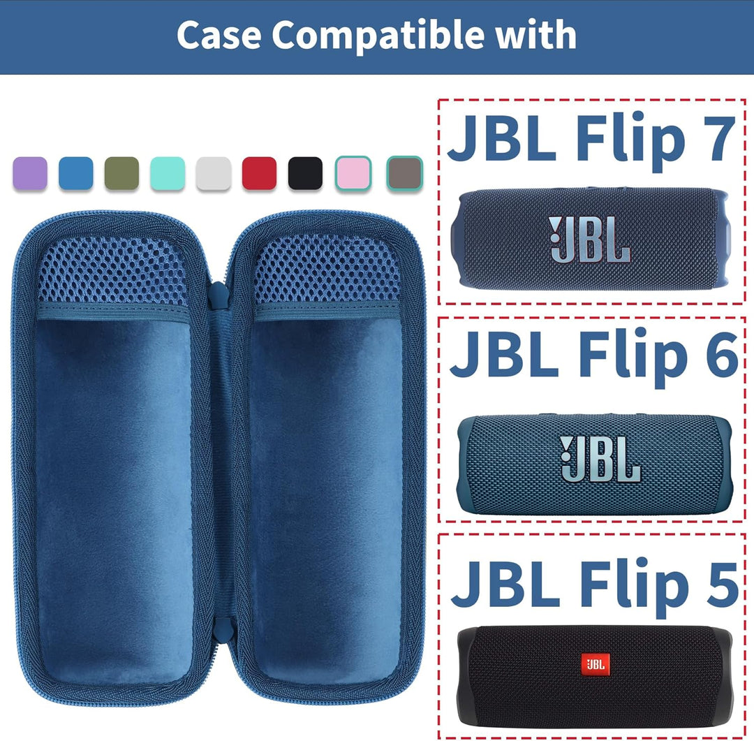 Hart Schutzhülle kompatibel mit JBL Flip 7/ Flip 6/ Flip 5 Tragbarer Lautsprecher Rosa + Minzgrün, R