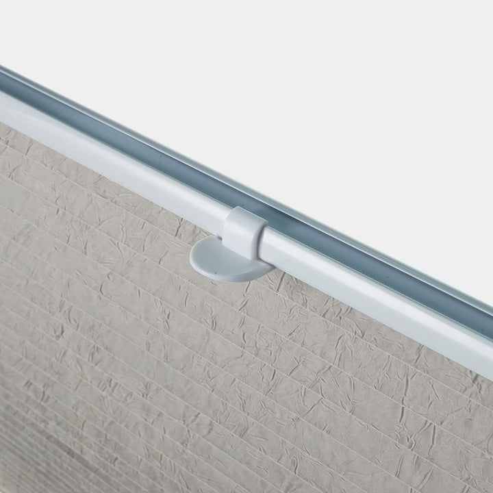 OBdeco Plissee Rollo Klemmfix ohner Bohren lichtdurchlässig Crushed Optik Faltrollo für Fenster und