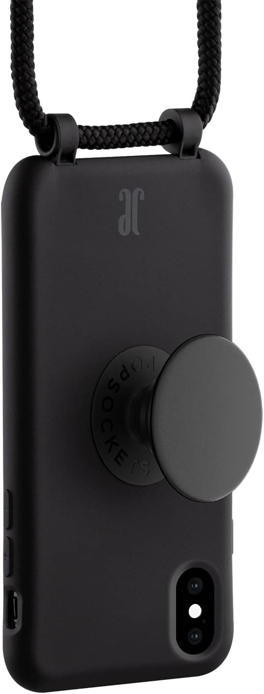 PopSockets x Just Elegance - Handyhülle für iPhone X/XS mit einer Abnehmbarereiner Geflochtenen Kett