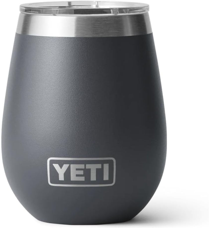 YETI Rambler Weinbecher, Charcoal, 10oz (296ml), Charcoal