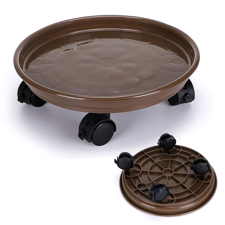 Skelang 30cm Rollbarer Blumentopfständer, Rollbarer Pflanzenständer, Pflanzenständer mit Universalra