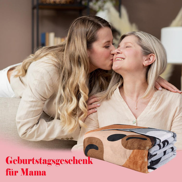KAAYEE Muttertagsgeschenk, Kuscheldecke Muttertagsgeschenke für Mama, Geschenke für Mama zum Muttert