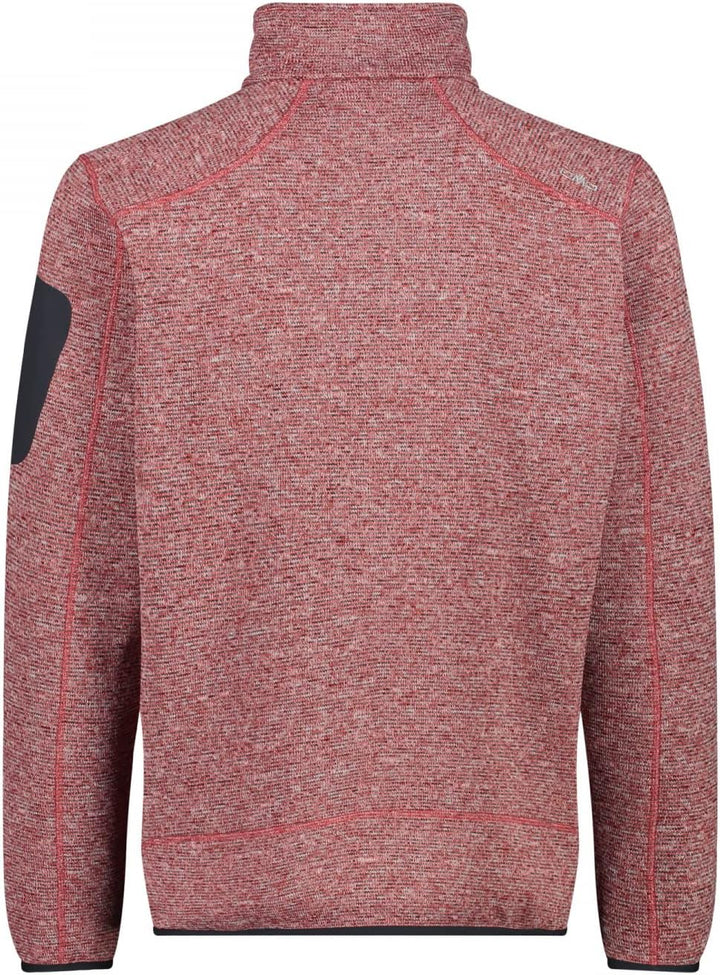 CMP Herren Knit tech mélange Fleece Jacket Fleecejacke 52 Ferrari-Anthrazit, 52 Ferrari-Anthrazit