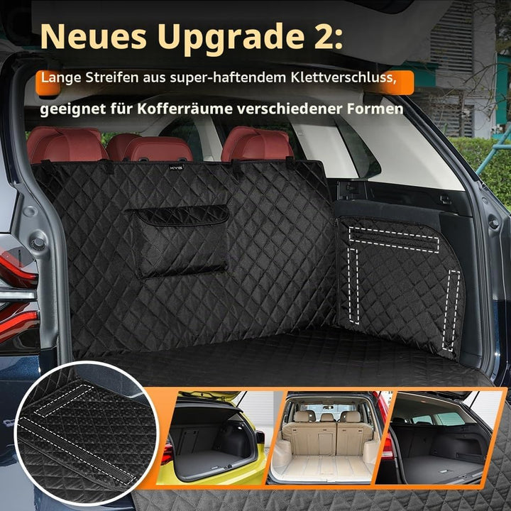 KYG Universal Kofferraumschutz Hund-180*102*33 cm - Kofferraumdecke mit Ladekantenschutz - Wasserabw