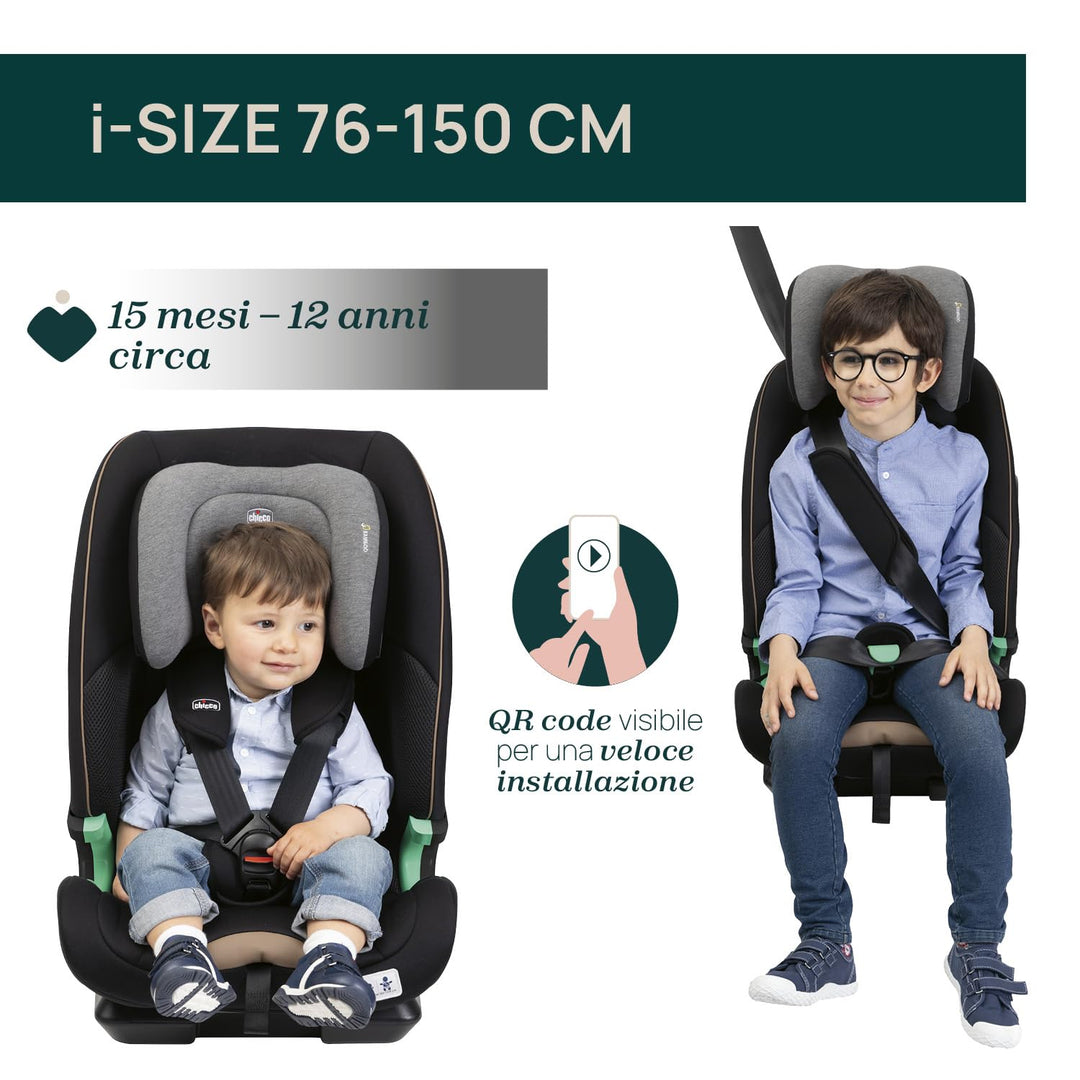Chicco Autositz Seat&Go I-Size, mit Isofix-System, für Kinder mit einer Grösse von 76 bis 150 cm, ve