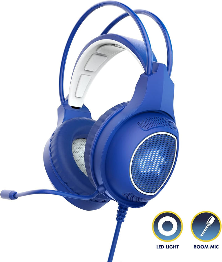 Energy Sistem Gaming Headset ESG 2 Sonic Gamier-Kopfhörer mit Bügelmikrofon (LED Light, Boom mic, La