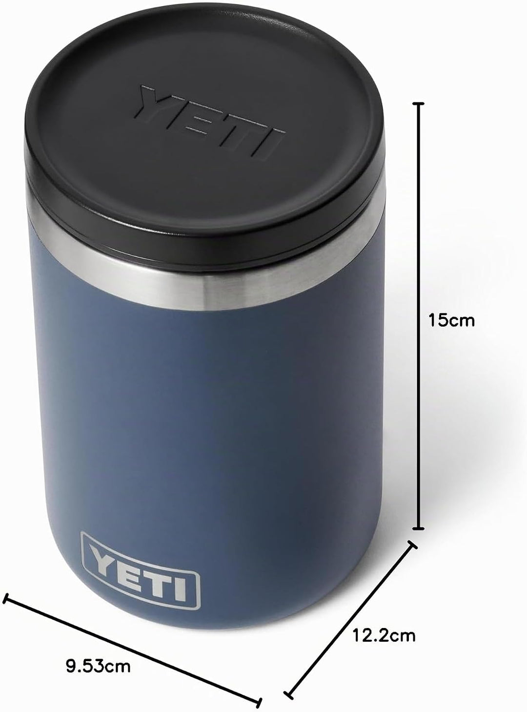 YETI Rambler Isolierter Essensbehälte, Navy, 16 oz (473 ml) Navy 16oz (473ml), Navy 16oz (473ml)