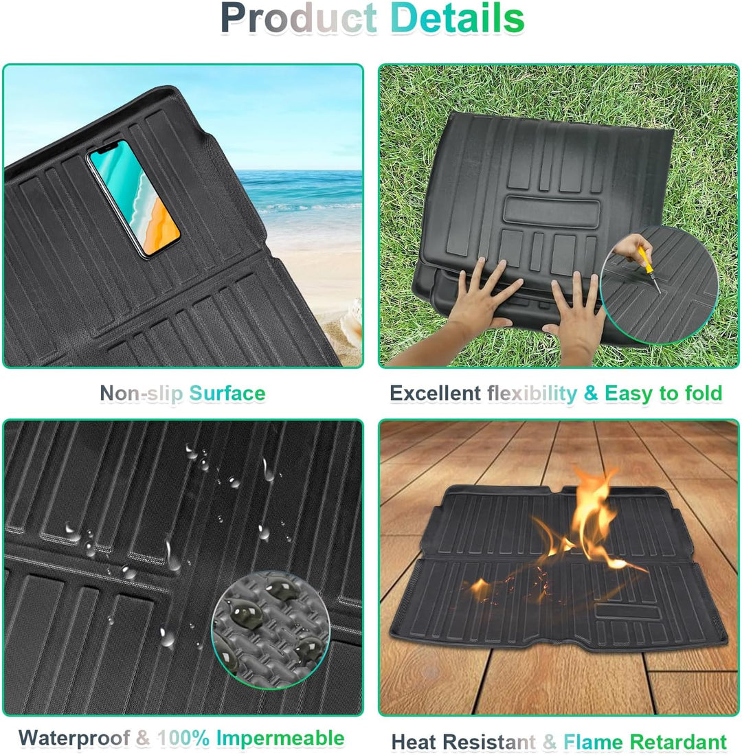 GAFAT Volvo XC40 C40 Recharge 2018-2024 2025 Kofferraummatte, Leicht zu Falten, TPE Allwetter-Koffer