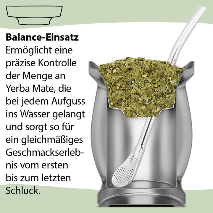 Mate Tee Set Bio ● 3 Matesorten + doppelwandiger Edelstahl Matebecher + Bombilla + Zubereitungsanlei