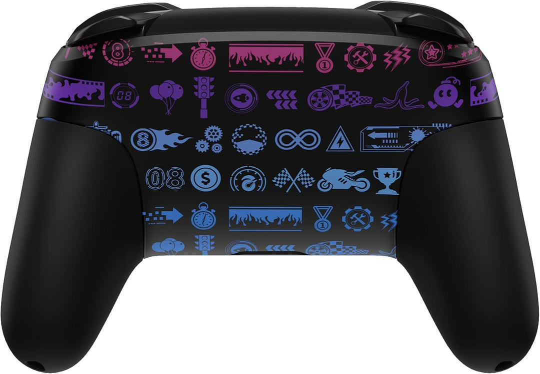 eXtremeRate Full Gehäuse Set kompatibel mit Nintendo Switch Pro Controller, DIY-Ersatz Front Hülle/B