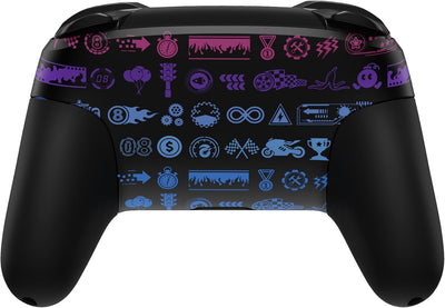 eXtremeRate Full Gehäuse Set kompatibel mit Nintendo Switch Pro Controller, DIY-Ersatz Front Hülle/B