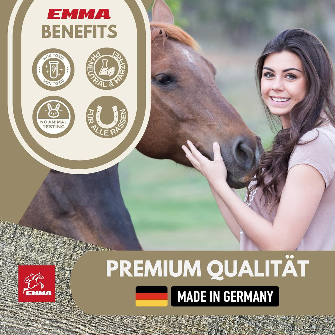 EMMA Reiskeimöl für Pferde + Aminosäuren Pferd I 2 * 1 L 30ml Liquid + Paste Amino Muskel Plus Vitam