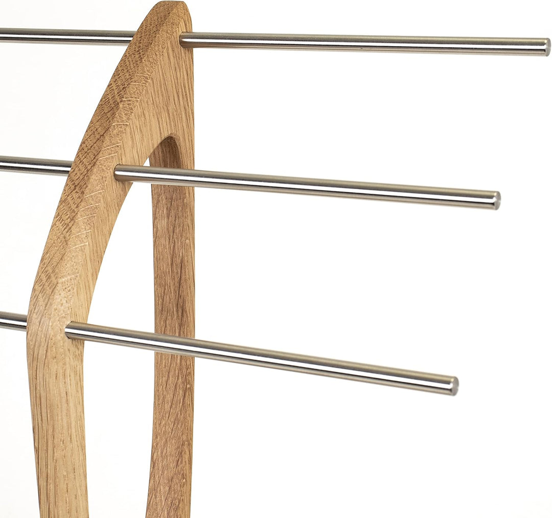Wood and Steel Design Schmuckbaum – Schmuckhalter für Ketten, Ohrringe, und Armbänder. Eichenholz ma