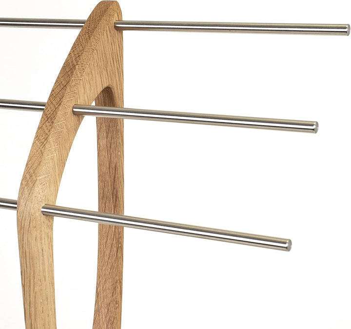 Wood and Steel Design Schmuckbaum – Schmuckhalter für Ketten, Ohrringe, und Armbänder. Eichenholz ma