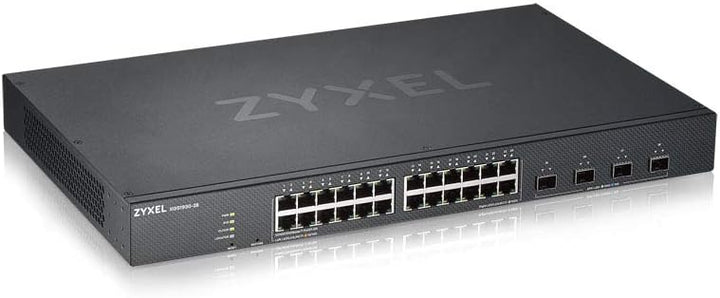 Zyxel Gigabit Ethernet Smart-Managed Switch mit 24 Ports, vier 10G SFP+ Slots und Hybrid Cloud-Modus