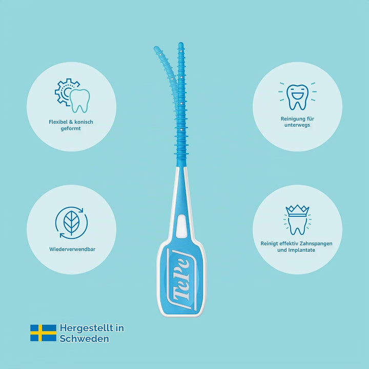 TePe EasyPick Dental Stick M/L / 1 x 36 Stück inklusive praktischem Taschenetui/Für eine einfache, t