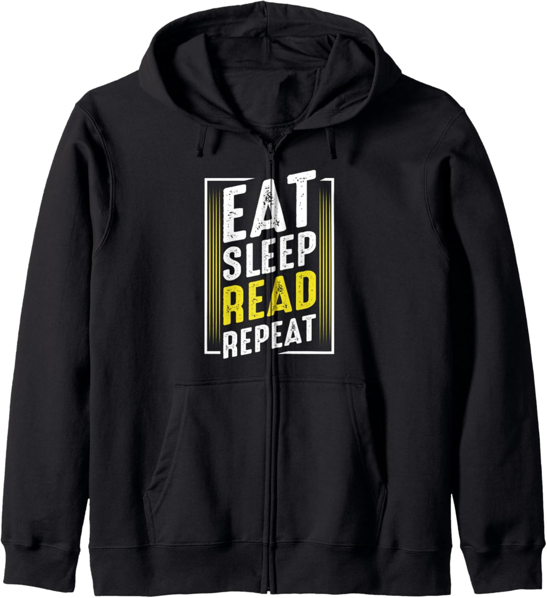 Eat Sleep Read Repeat Buch Lesen Leser Leseratte Geschenk Kapuzenjacke