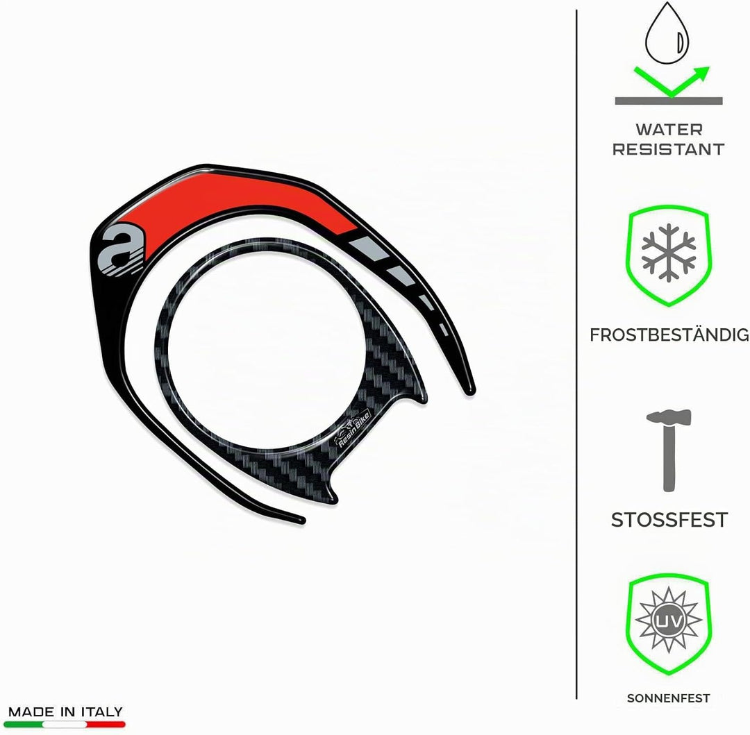 Resin Bike Aufkleber Motorrad Kompatibel Mit Aprilia SR 125-200 2022-2026. Schlüsselzone vor Stössen