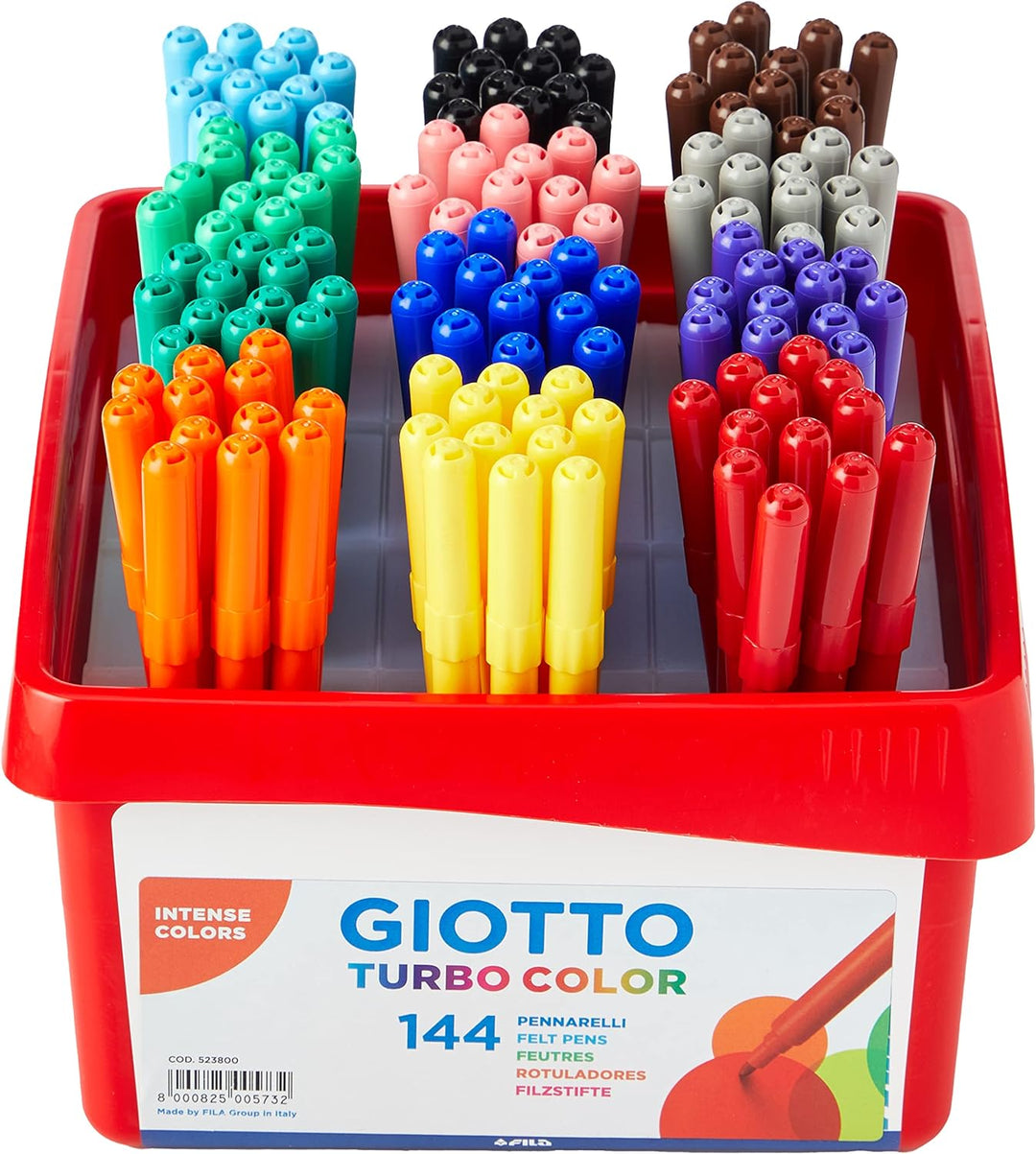 GIOTTO 523800 – Filzstifte mit 144 Stück einzeln, einzeln