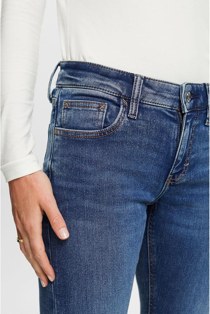 ESPRIT Damen Jeans 24W / 32L 902/Blue Medium Wash, 24W / 32L 902/Blue Medium Wash