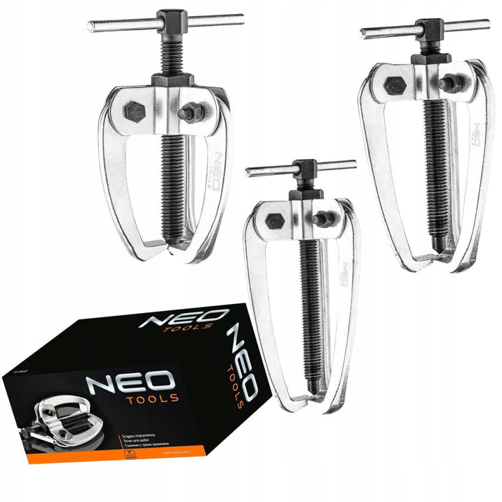 NEO TOOLS 3-Arm Dreiarmiger Abzieher 3 TLG. Set 1", 2" und 3" Lagerabzieher | CrV-Stahl Profi, Die A