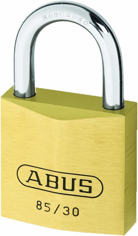 ABUS Vorhängeschloss Messing 85/30 gl.-0186 - gleichschliessend - für Kellertüren, Schuppen u. v. m.