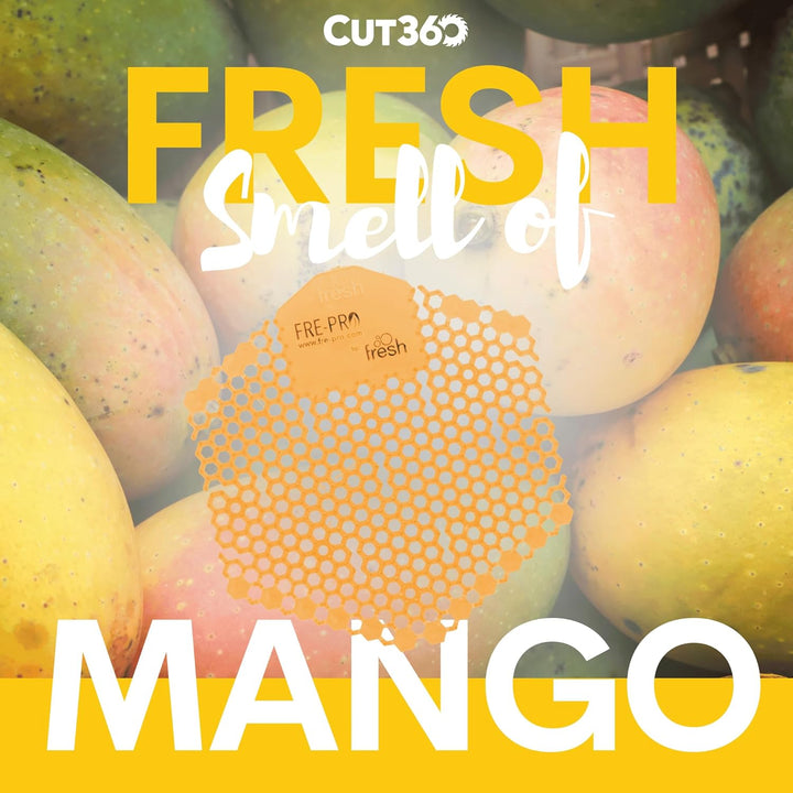 Fre-Pro WAVE 3D - Pissoir & Urinal Einsatz - 30 Tage Frischewirkung - Mango, 10 Stück