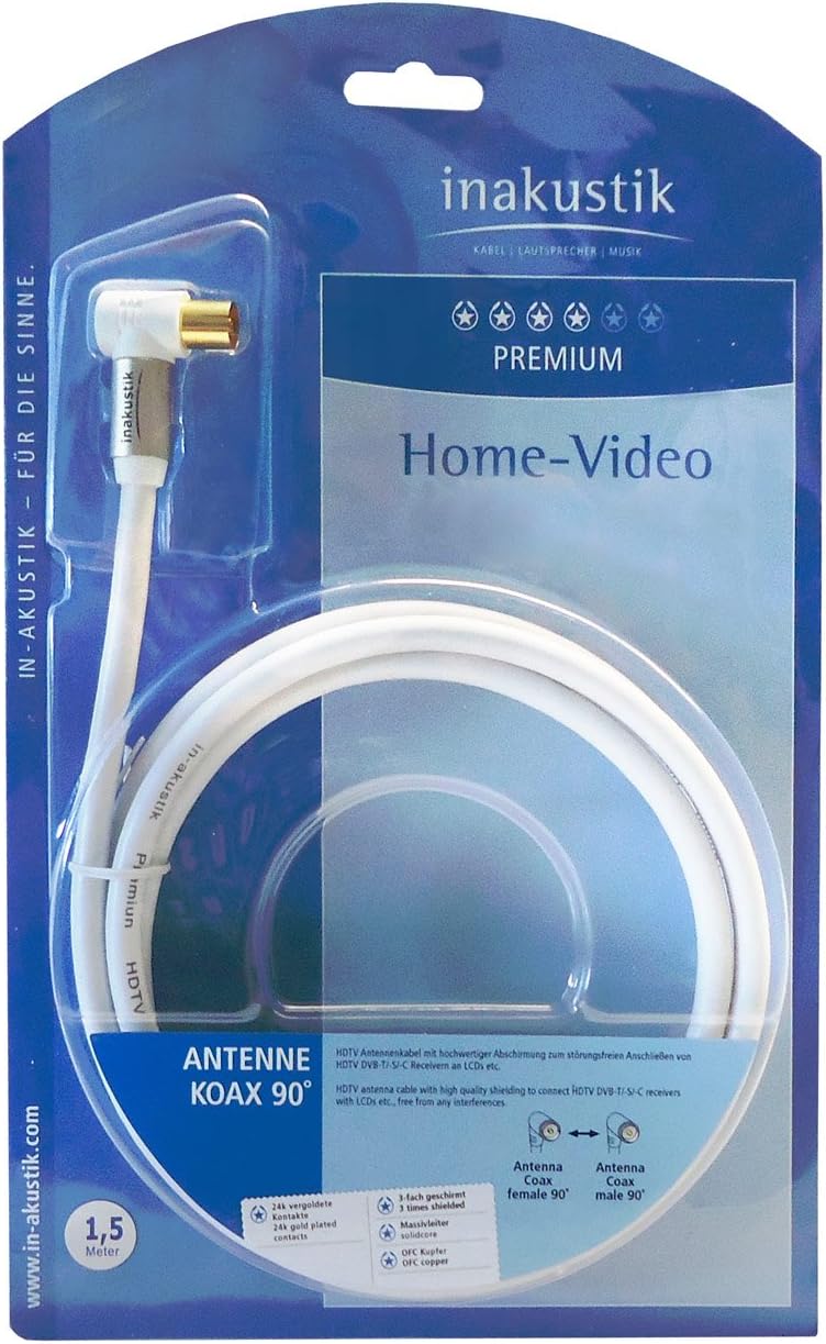 inakustik – 004263075 – Premium Koax-Antennenkabel | Fürdie Anforderungen bei hochauflösenden Fernse
