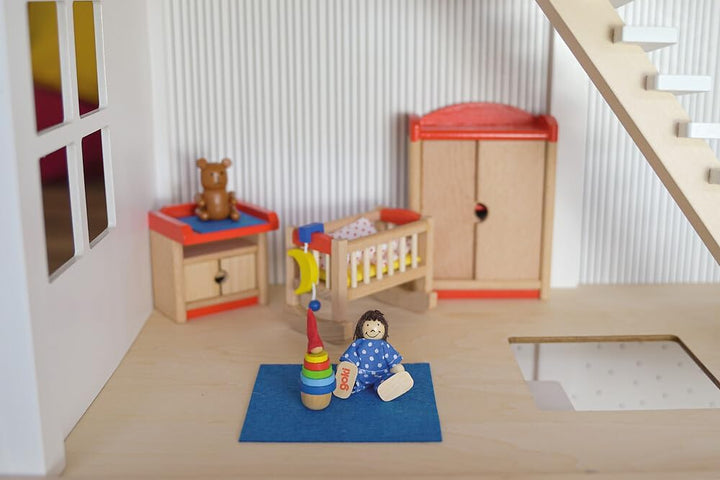 Goki 51905 - Kinderzimmer, 12-teilig, Puppenhausmöbel Single, Single