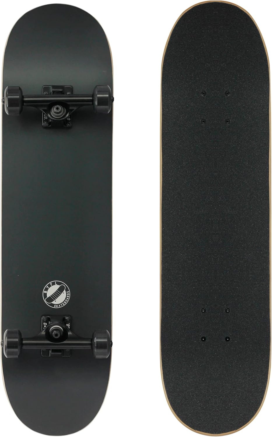 Komplett Skateboard von BTFL, ABEC 9 Kugellager, kanadischer Ahorn + Cooles Griptape, 8.125“ Board f