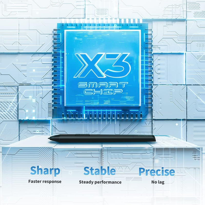 XP-PEN Deco L Grafiktablett 10" x 6" Zeichentablett mit X3 Elite Stylus, 8192 Druckstufen, 8 Schnell