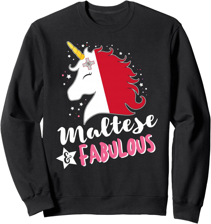 Maltesisches Einhorn Malta Flagge Sweatshirt