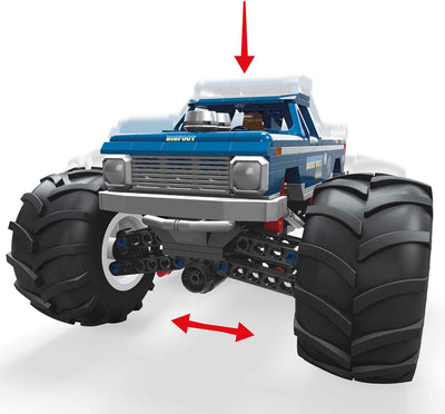 Mega Construx HHD20 - Hot Wheels Bigfoot Monster Truck Bauset mit 538 Teilen im Massstab 1:18, Konst