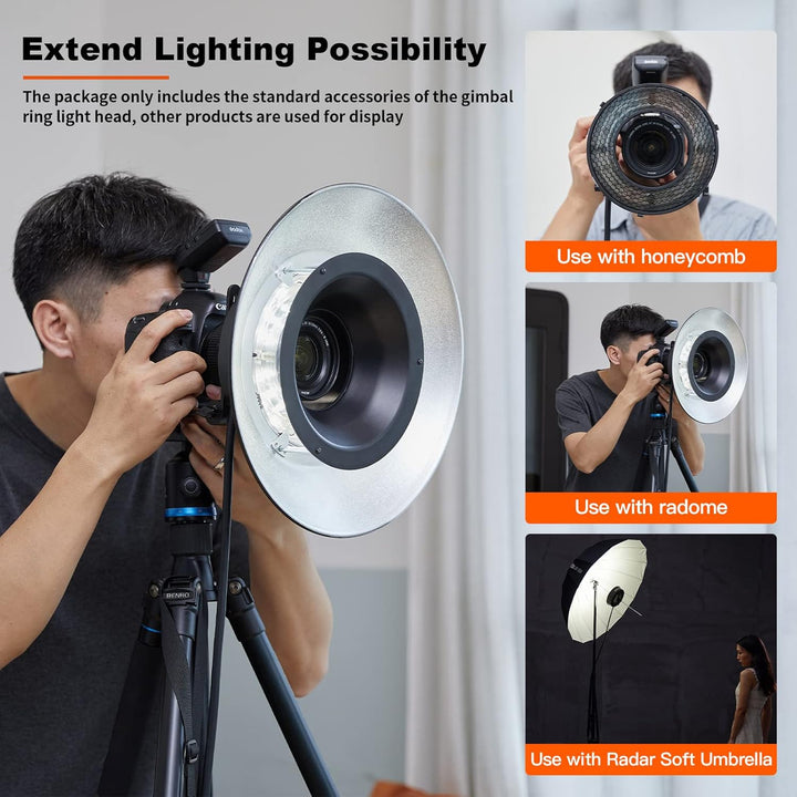 GODOX R200 Ringblitzkopf für AD200 AD200 Pr für 7 Zoll mit Bowens Montage Fotostudio Stroboskoplicht