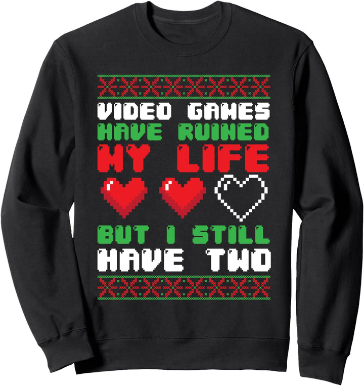 Zocker Gaming Ugly Sweater Gamerlife Christmas Sweatshirt