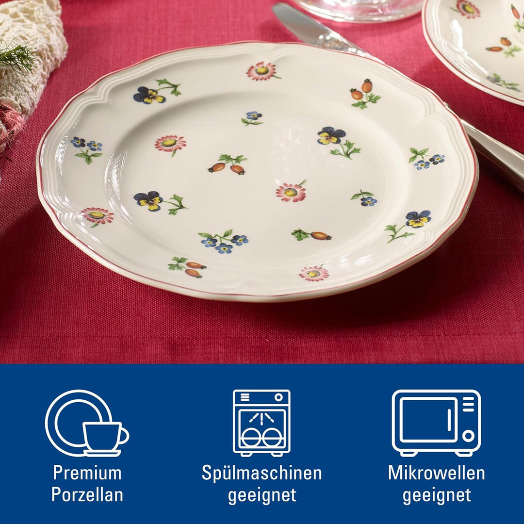Villeroy & Boch Petite Fleur Frühstücksteller, Porzellan, weiss, 21 cm