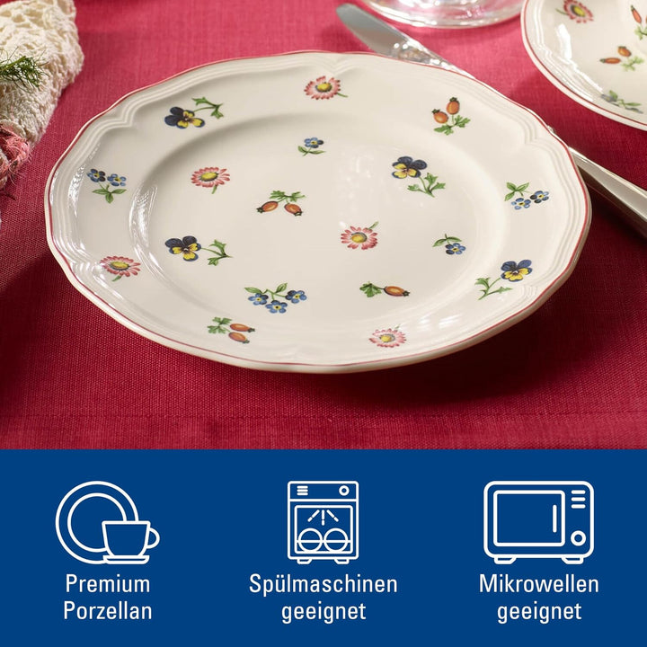 Villeroy & Boch Petite Fleur Frühstücksteller, Porzellan, weiss, 21 cm