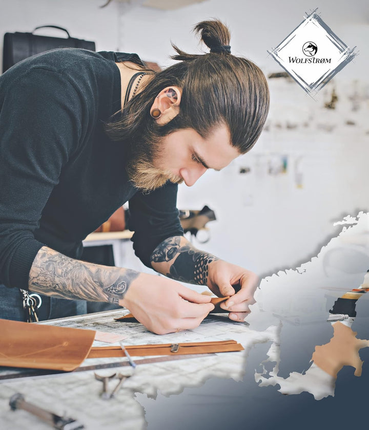 Geldbörse Herren Damen Leder Klein Münzfach RFID Hochformat 'Svåla' – Mini Portemonnaie, Slim-Wallet