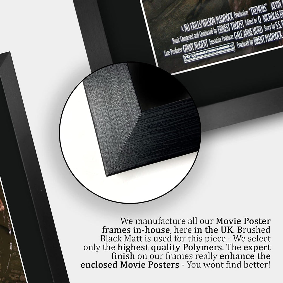 HWC Trading Tremors A3 Gerahmte Signiert Gedruckt Autogramme Bild Druck-Fotoanzeige Geschenk Für Kev