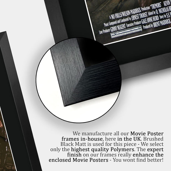 HWC Trading Tremors A3 Gerahmte Signiert Gedruckt Autogramme Bild Druck-Fotoanzeige Geschenk Für Kev