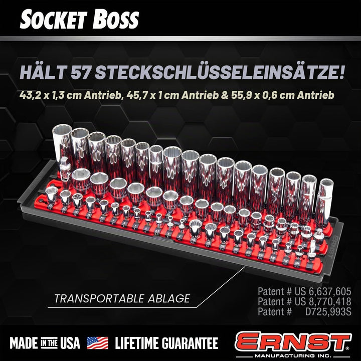 Ernst Manufacturing Socket Boss 8460HV Steckdosenorganizer, 3-läufig, 48,8 cm, hohe Sichtbarkeit 19-