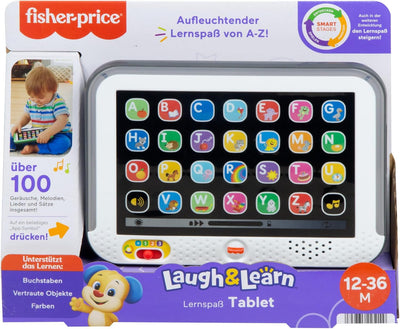 Fisher-Price Lernspass, Lernspielzeug für Kleinkinder, Smart Stages Tablet Computer-Attrappe mit Mus