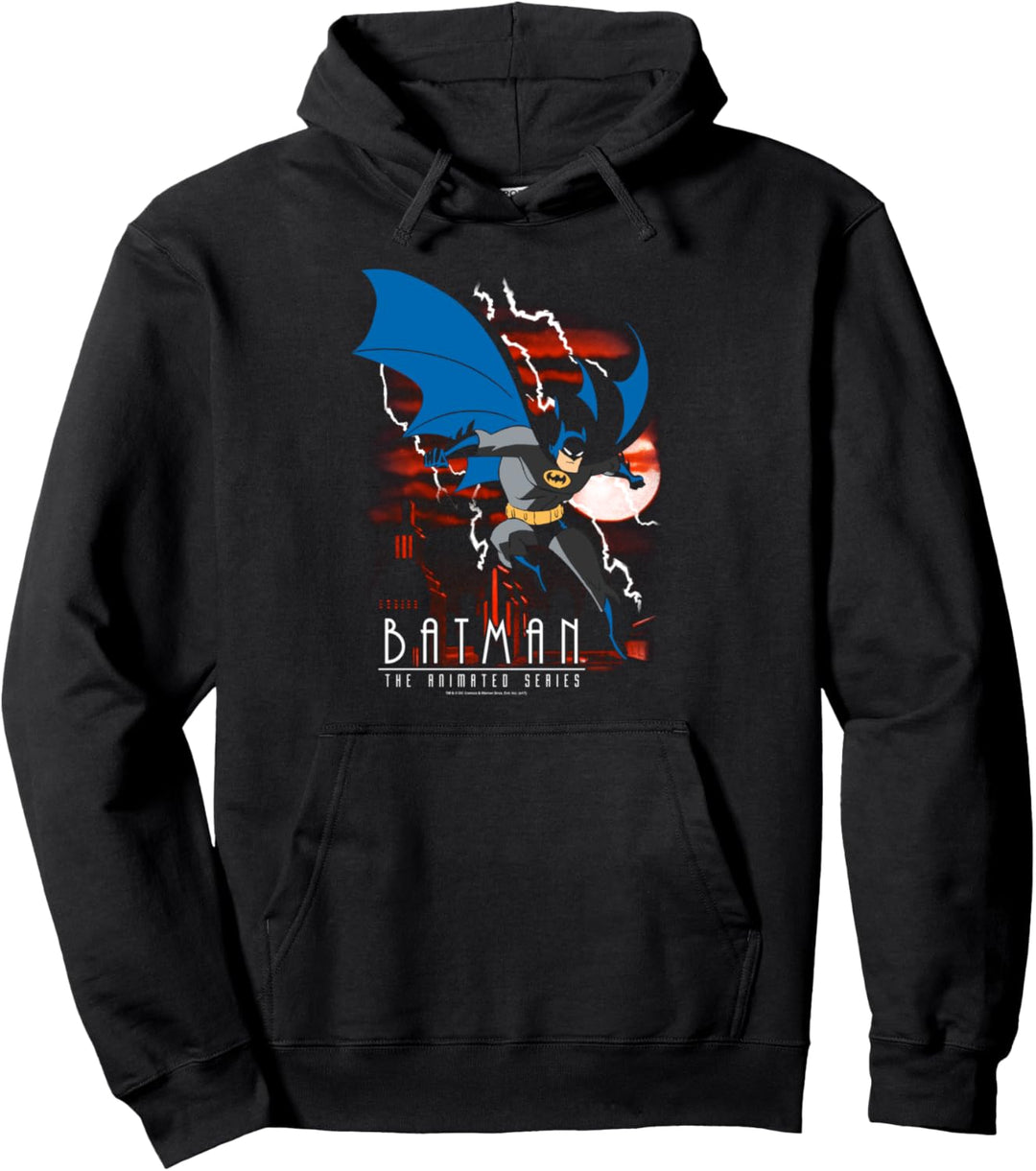 Batman: Animated Series Lightning Strikes Pullover Hoodie