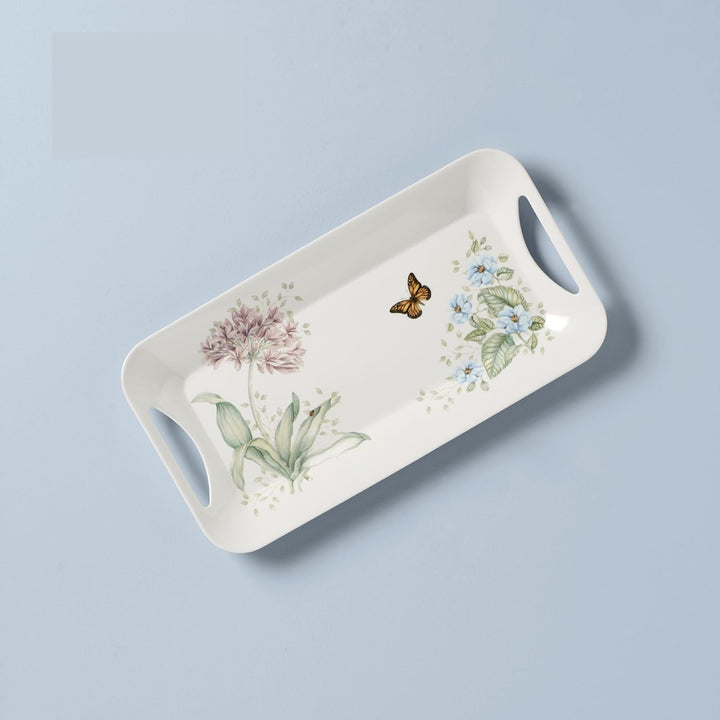 Lenox Butterfly Meadow Hors d'Oeuvres Tablett, Melamin, 1 Stück Serviertablett, Serviertablett