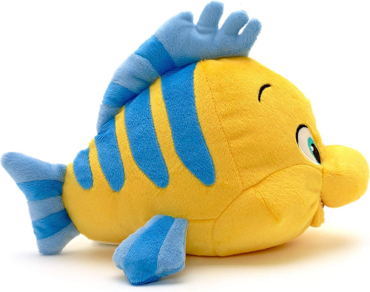 Disney Store Offizielles Flunder-Kuscheltier für Kinder, Arielle, die Meerjungfrau, Fischkuscheltier