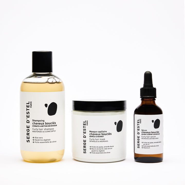 SERGE D'ESTEL PARIS Pflege-Routine Locken Haar 550ml Pflege Expert Vegan Kontrolle Disziplin und Spe