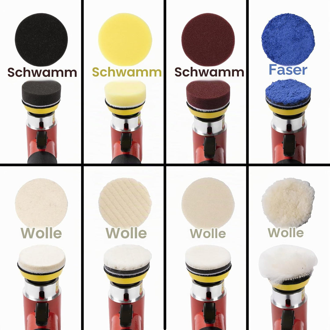 2 Zoll 3 Zoll Mini-Exzenter-Luftschleifer50mm 75mm | kleines pneumatisches Exzenterschleifer-Kit mit